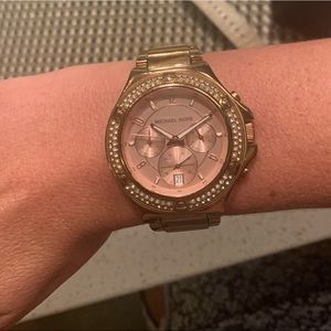MK gold watch